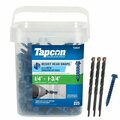 Tapcon 1/4-inch x 1-3/4-inch Climaseal Blue Slotted Hex Head Concrete Screw Anchors, 225PK 24520CH